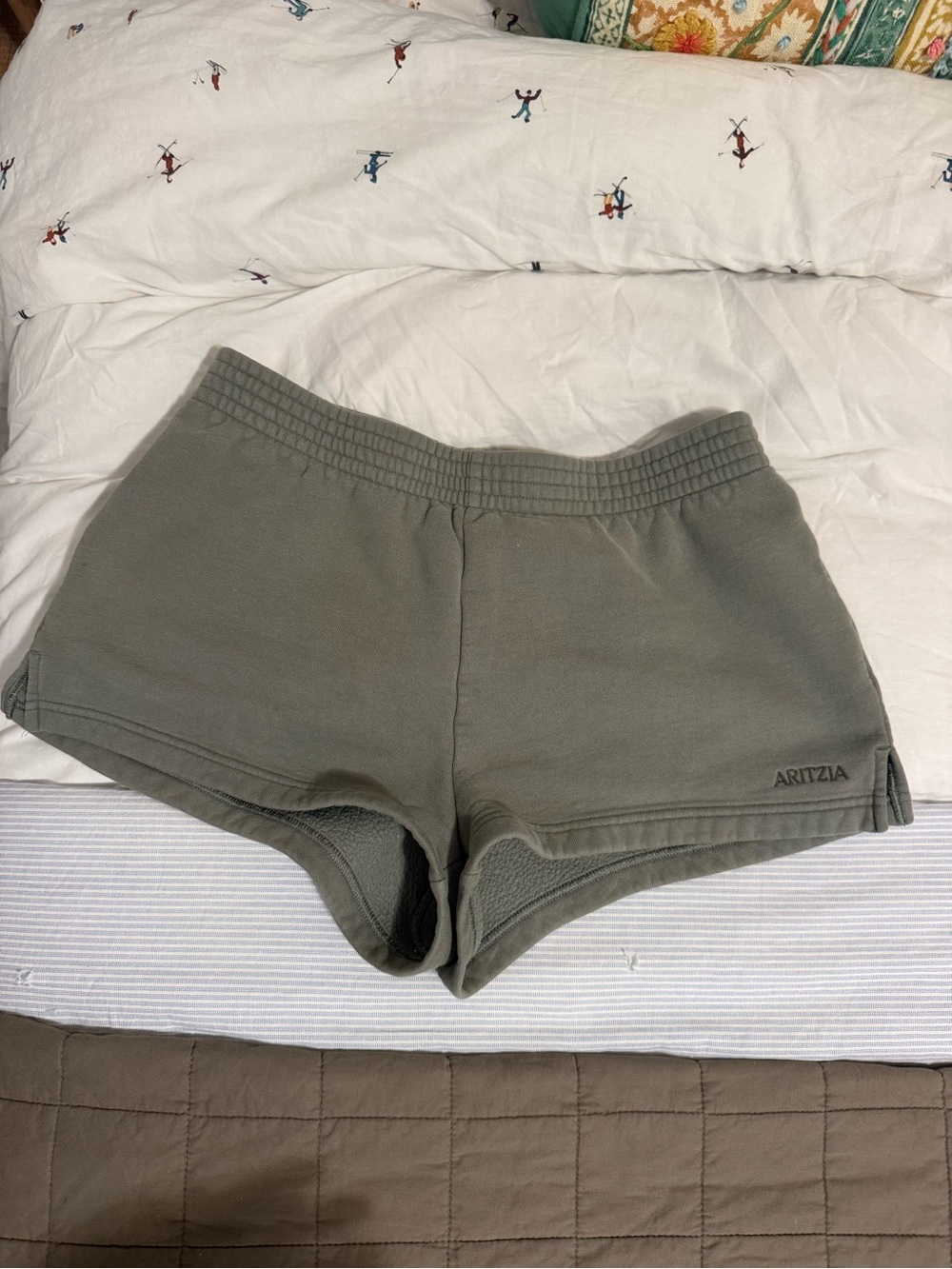 Aritzia Sage Green Women's Sweatfleece Shorts
